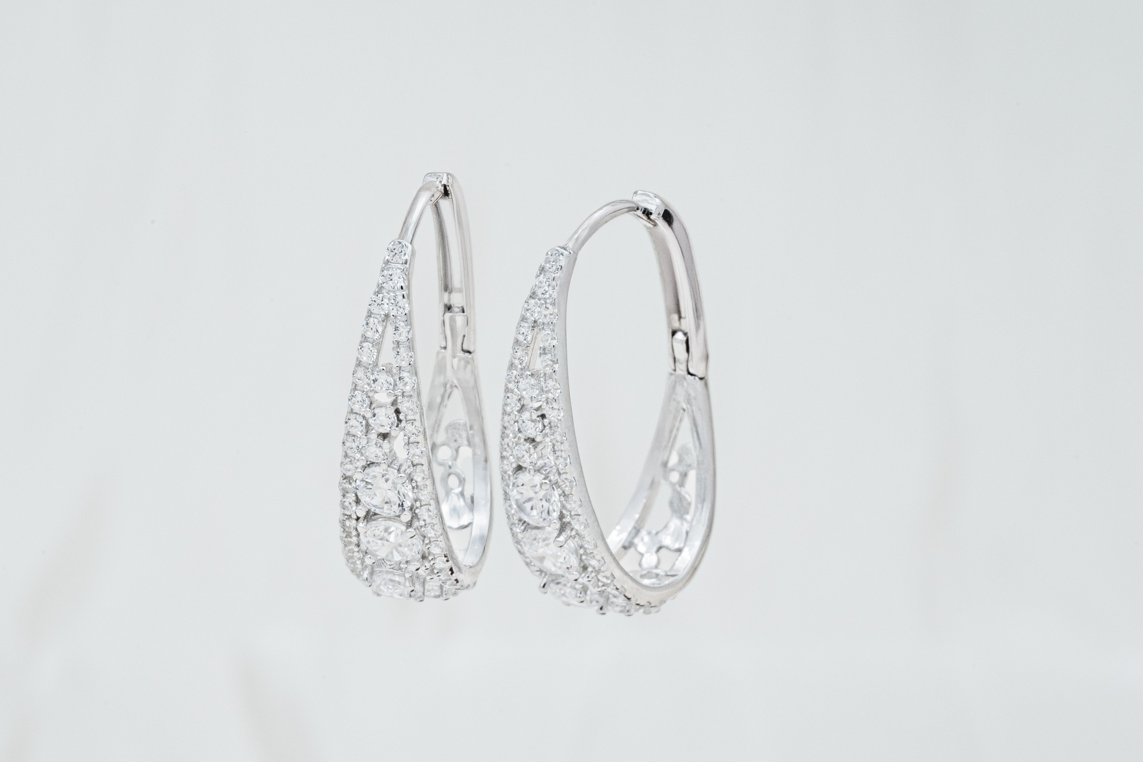 Eternal Sparkle Hoop Earrings